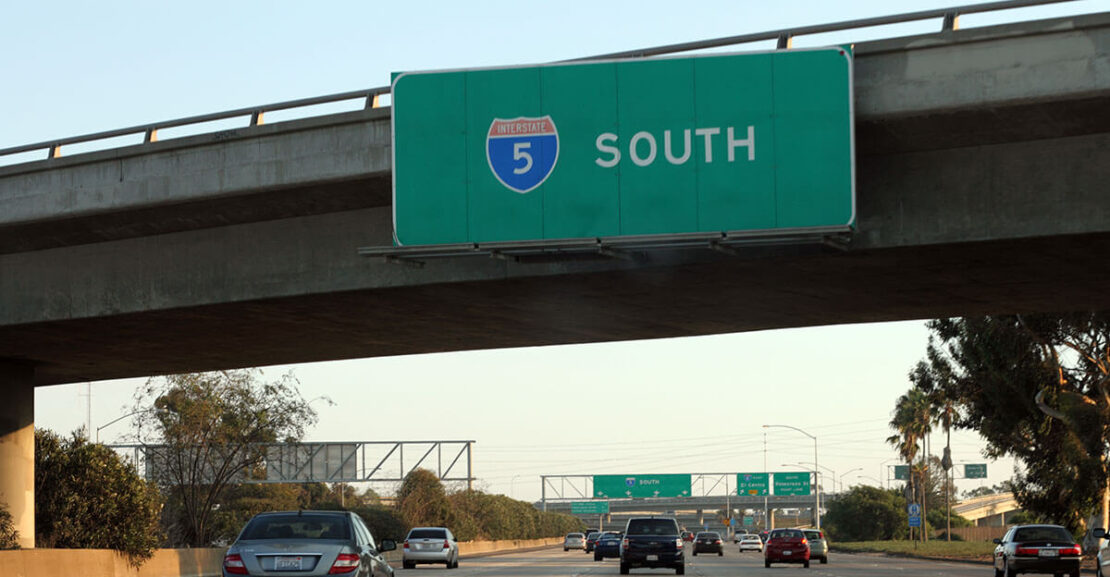 I-5 South Sign San Diego: SupposeUDrive