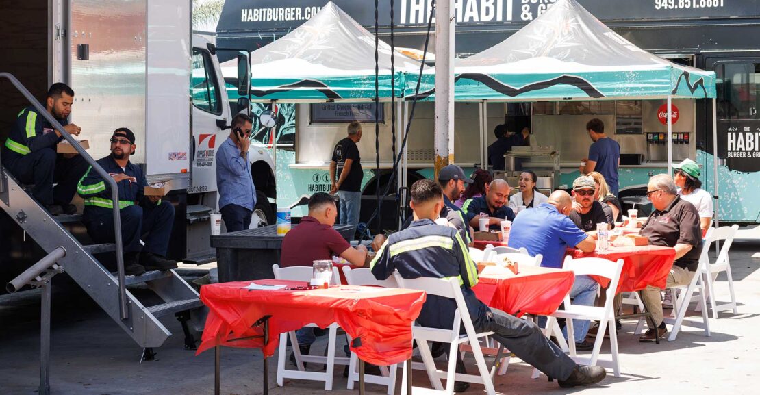Suppose U Drive employees enjoy lunch from the Habit Grill food trucks.