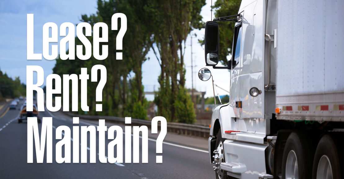 Semi truck driving down interstate