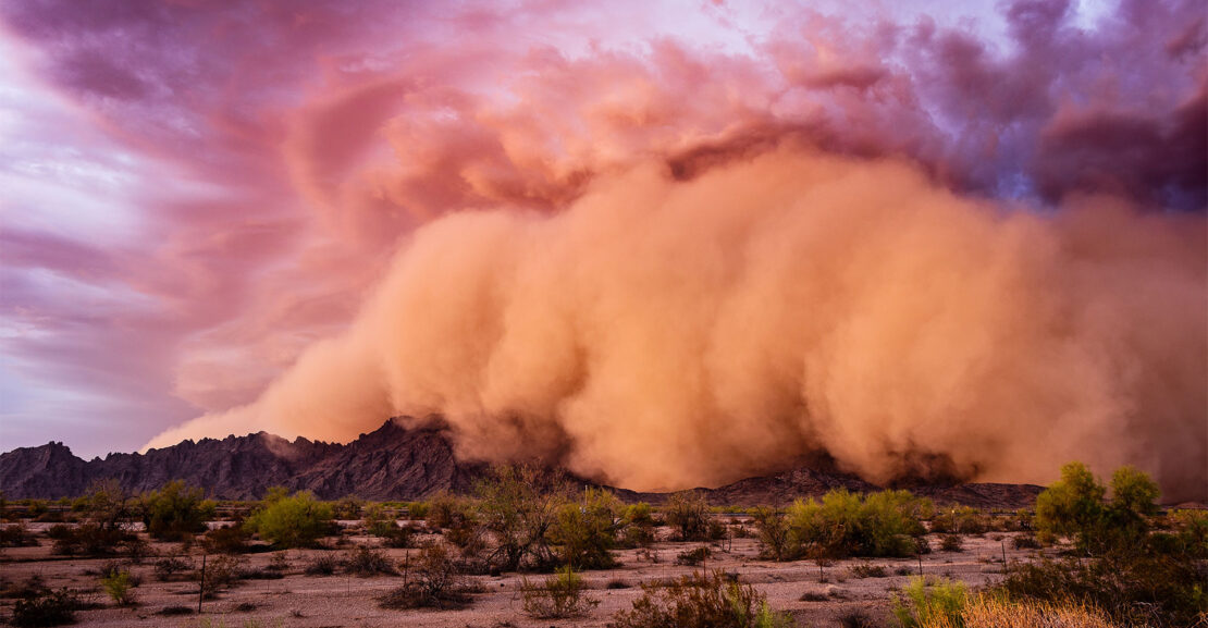 Dust storm in Arizona