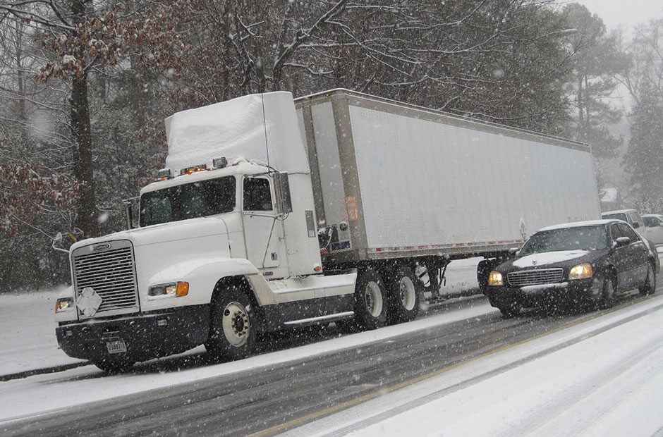 Truck Driving in the Snow